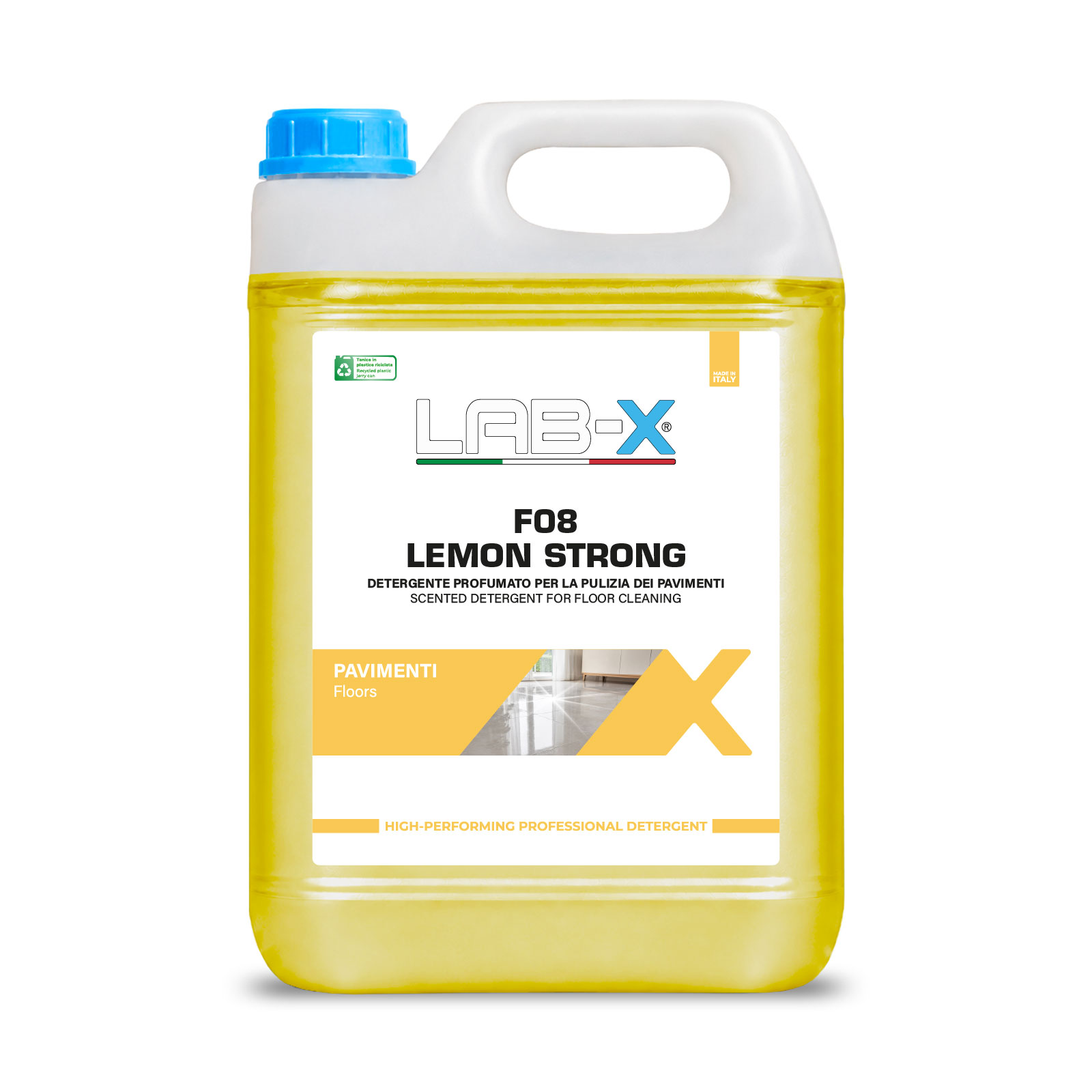 F08 Lemon Strong – Dégraissant parfumé pour la nettoyage des sols